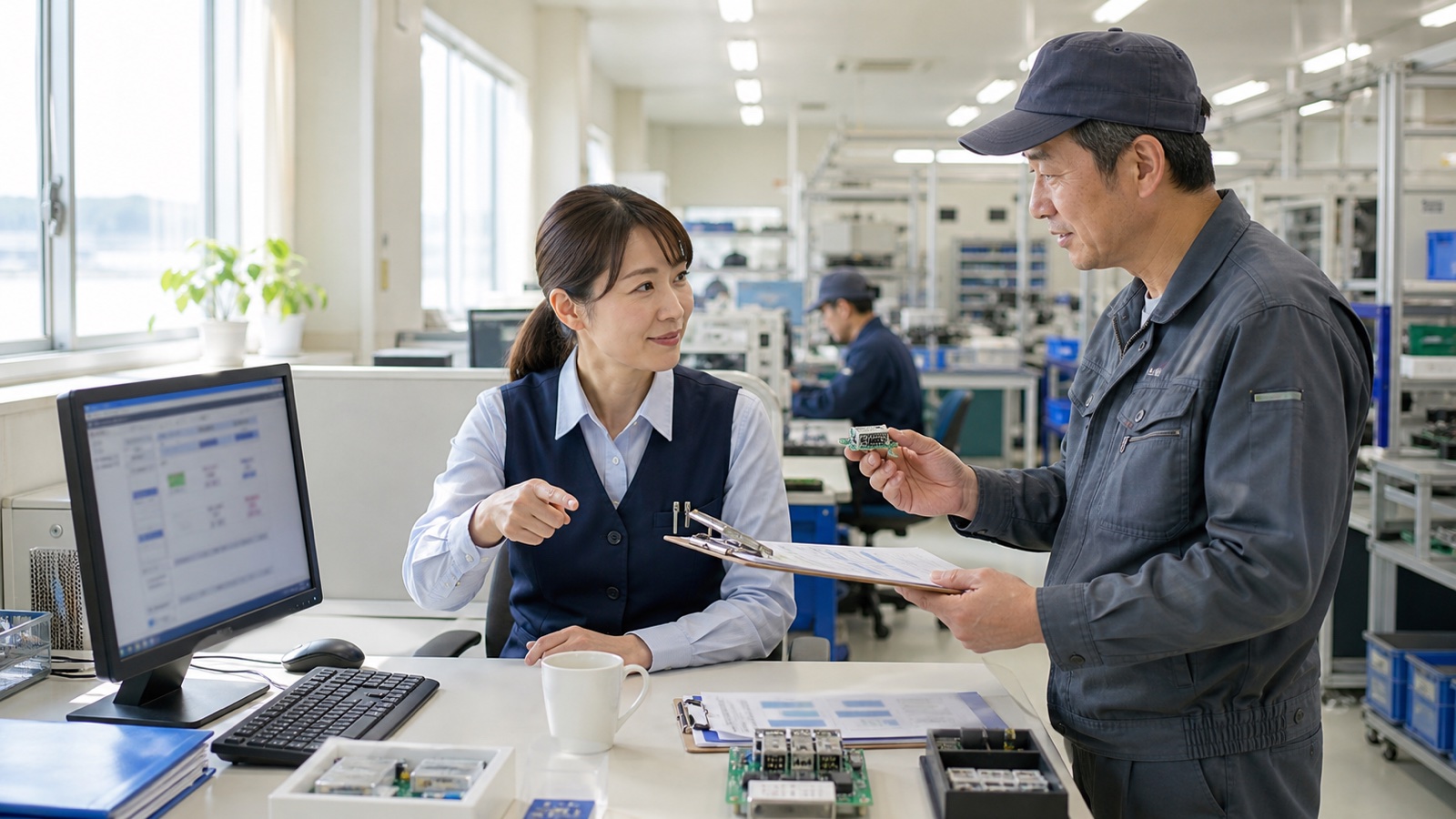 西条の中小製造業の現場 - AI活用・人手不足対策のイメージ