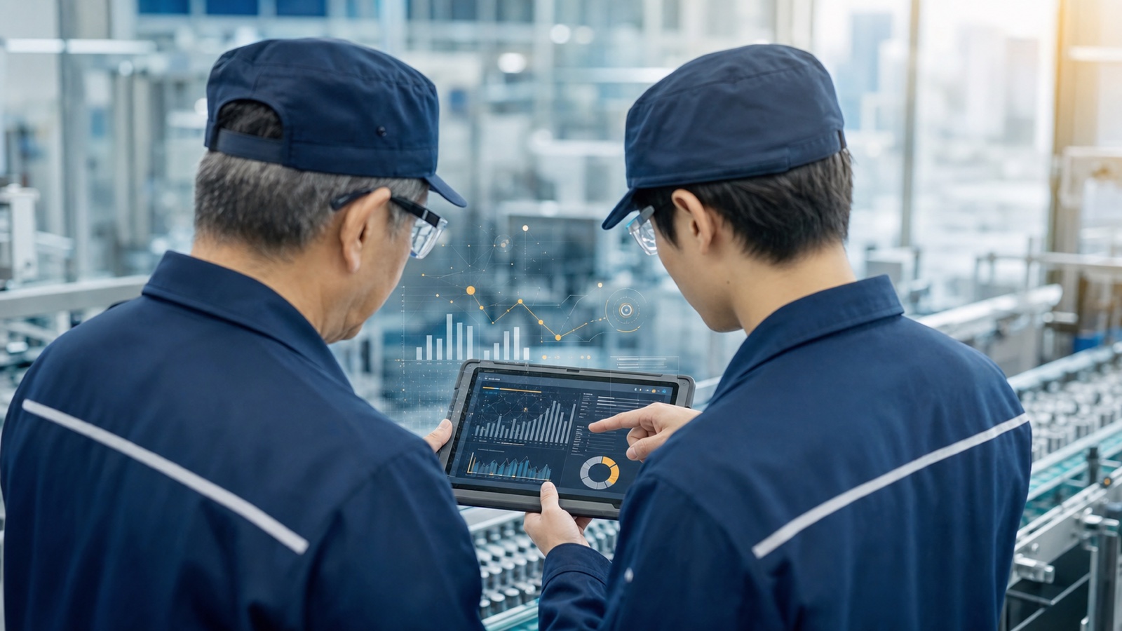 西条の中小企業の事業承継 - 経営の見える化・技能伝承をAIで準備するイメージ